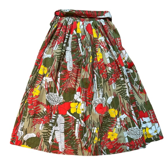 Vintage Tumbleweeds 60s-70s Skirt Foral and Fern Size:Small - Picture 2 of 4